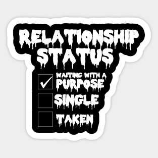Relationship status T_shirt Sticker